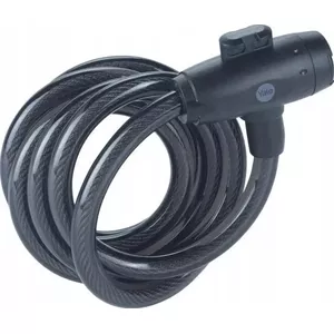 Bicycle security cable Yale 12 mm steel keyed lock YCK0/12/200/2 Black