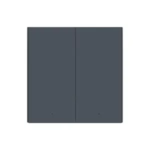 AQARA Smart Wall Switch H1 EU (No Neutral, Double Rocker) (WS-EUK02-G), Grey - Zigbee wallswitch with double relay