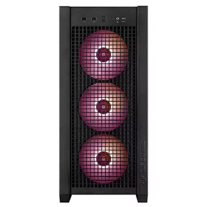 PC Case ASUS TUF Gaming GT302 ARGB Midi Tower Black — Tempered Glass, 3x140mm Front + 1x140mm Rear, USB-C