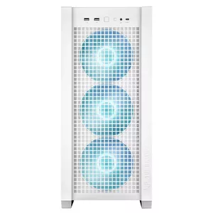 PC Case ASUS TUF Gaming GT302 ARGB Midi Tower White — EATX support, Tempered Glass, 3x140mm Fans, 1x USB-C
