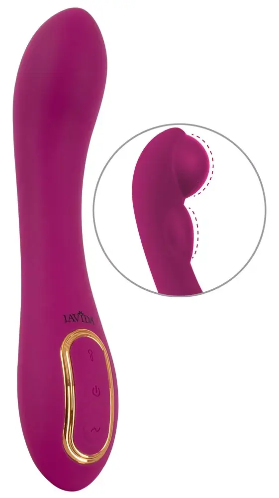 Надувной вибратор Javida Silicone Pink — для G‑точки, перезаряжаемый Photo 2