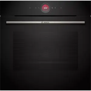 Встраиваемый электрический шкаф-печь Bosch Serie 8 HBG7221B1 — 71 л, класс A+, гидролитическая очистка, чёрная