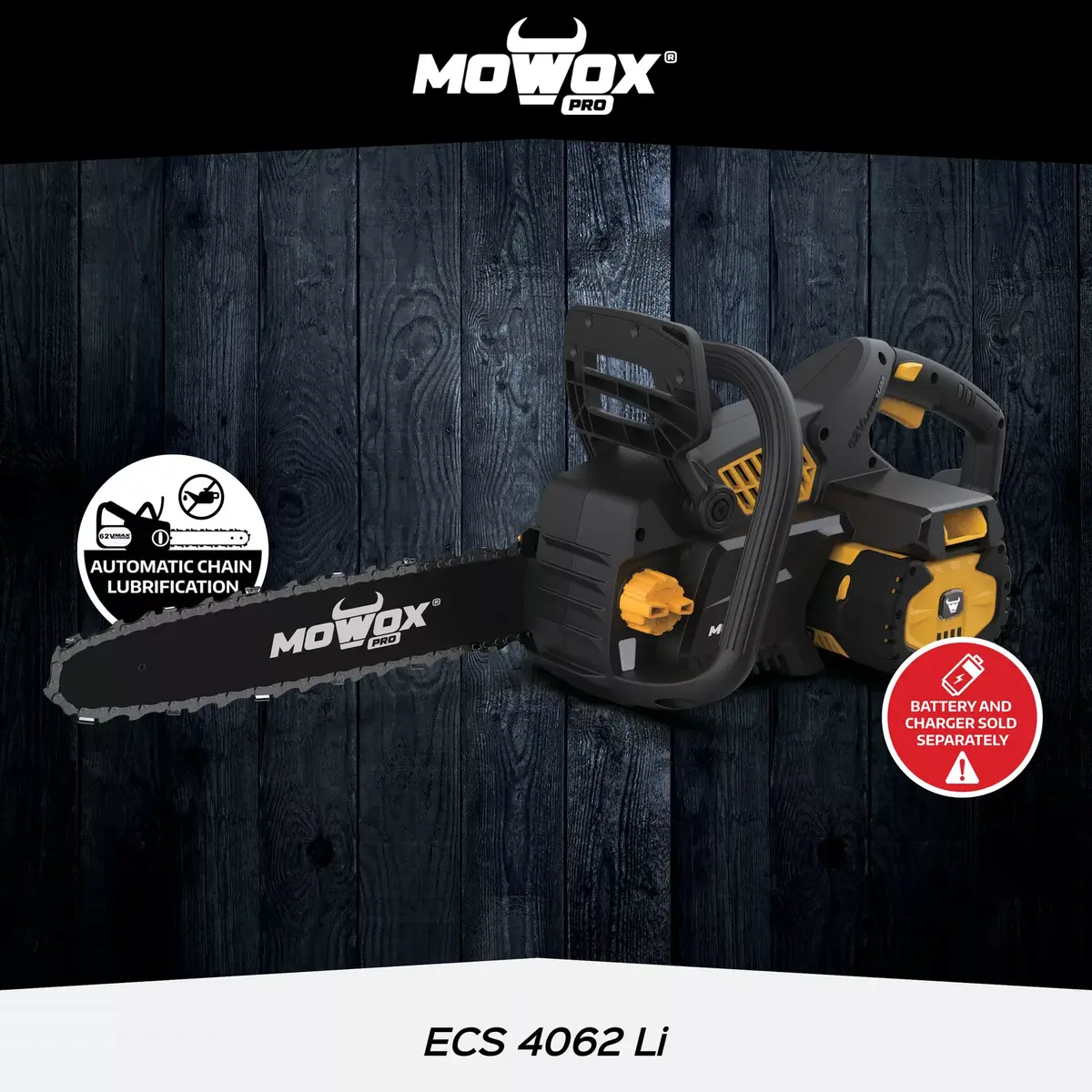 Ручная аккумуляторная цепная пила MoWox ECS 4062 Li Photo 6