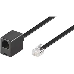 Телефонный кабель Goobay 68264 6 м черный