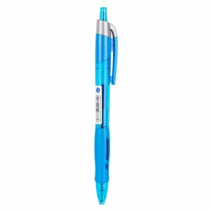 Gelejas pildspalva Delli G08 0,5 mm zila — želejas tinte, smalks 0,5 mm uzgalis