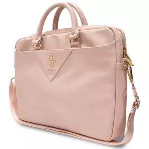 Чехол для ноутбука GUESS GUCB15ZPGSTEGP 16" розовый с треугольным узором 4G