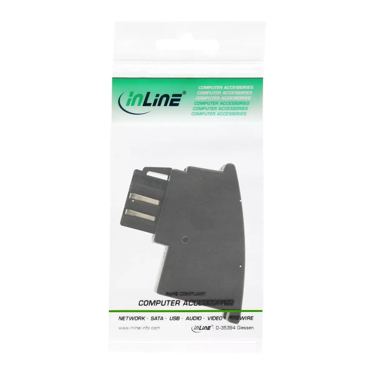 InLine TAE-N adapteris TAE-N male / RJ11 female 6P4C Photo 2