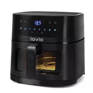 Gaisa fritéze Lovio LVAF002BK 6L — 6 litru tilpums, melna