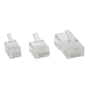 InLine Modular Plug 4P4C RJ10 for Crimping to Ribbon Cable 72010