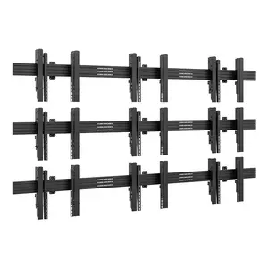Fixed Mount Hagor 3343 Video Wall Display Mount Black 40kg 50"