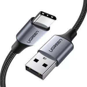 Кабель Ugreen 60126 USB-C на USB-A, 1 м, черный/серый