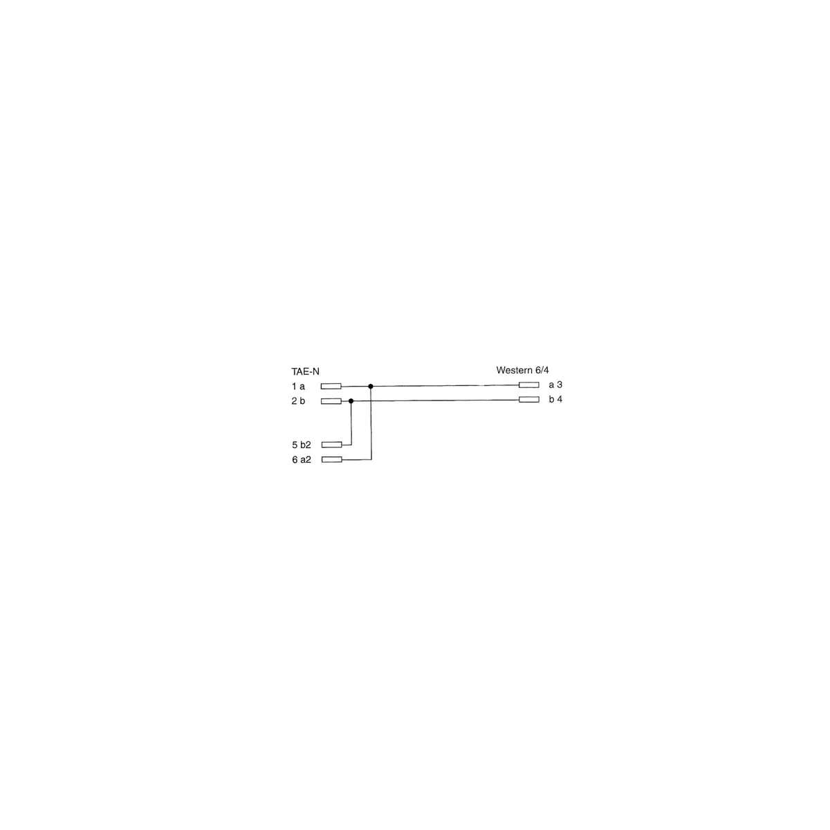 InLine TAE-N Kabelis TAE-N / RJ11 Adapteris 6P2C Photo 2