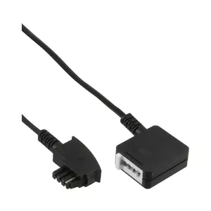 Telephone Extension Cable InLine TAE-F 15m Black