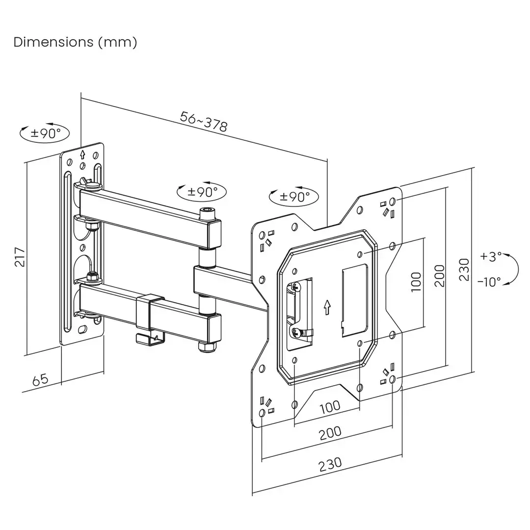 Wall mount MACLEAN MC-700N VESA 200x200 Photo 2