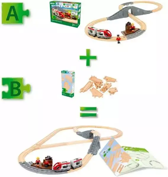 Sliežu komplekts BRIO Starter Track Pack Photo 6