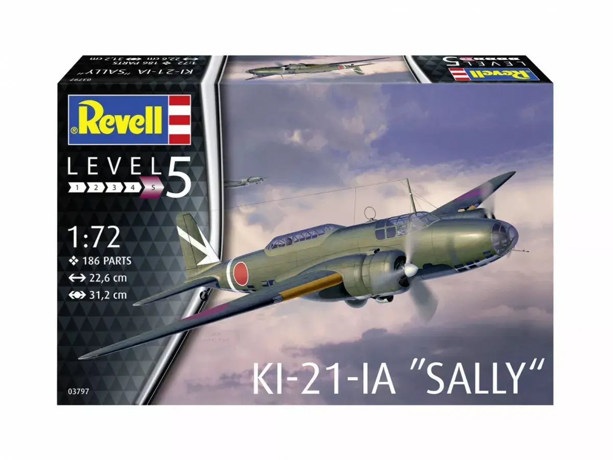 REVELL Ki-21-LA Sally 1/72 plastmasas modelis Photo 7