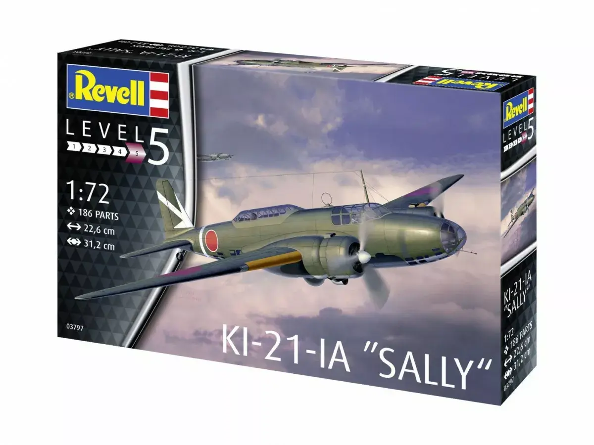 REVELL Ki-21-LA Sally 1/72 plastmasas modelis Photo 8