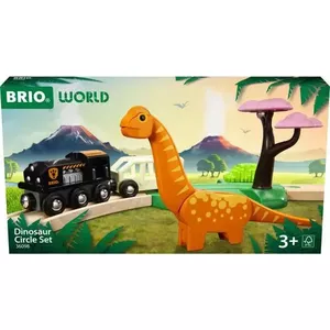 Набор поездов и путей BRIO Dinosaur Circle Set Многоцветный Дерево