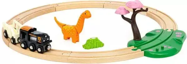 Vilcienu un sliežu komplekts BRIO Dinosaur Circle Set Photo 3