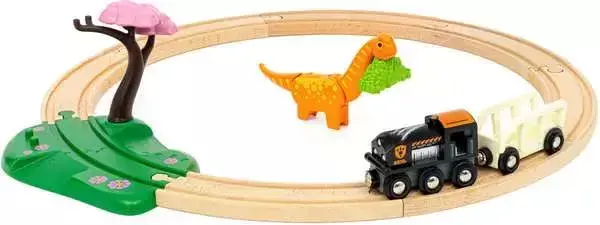 Vilcienu un sliežu komplekts BRIO Dinosaur Circle Set Photo 4