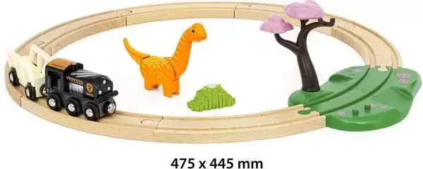 Vilcienu un sliežu komplekts BRIO Dinosaur Circle Set Photo 9