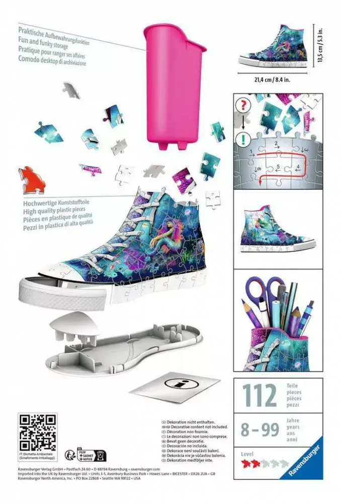 3D пазл Ravensburger Sneaker Mermaid Photo 2