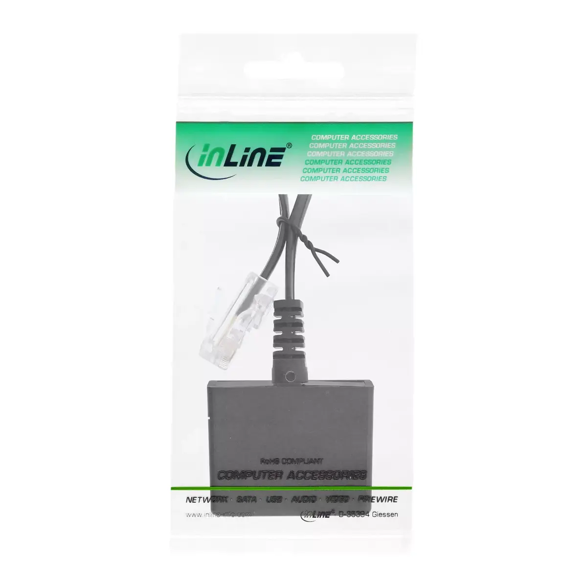 InLine TAE adaptera kabelis RJ45 uz TAE-N un RJ11 69943 Photo 2