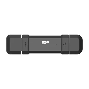 USB flash drive Silicon Power DS72 500 GB, USB 3.2 Gen 2 (Type-A + Type-C), black, aluminium