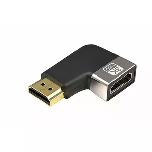 HDMI adapter RoGer RO-HDMI90-270-GR 90°/270° angled HDMI adapter for 8K