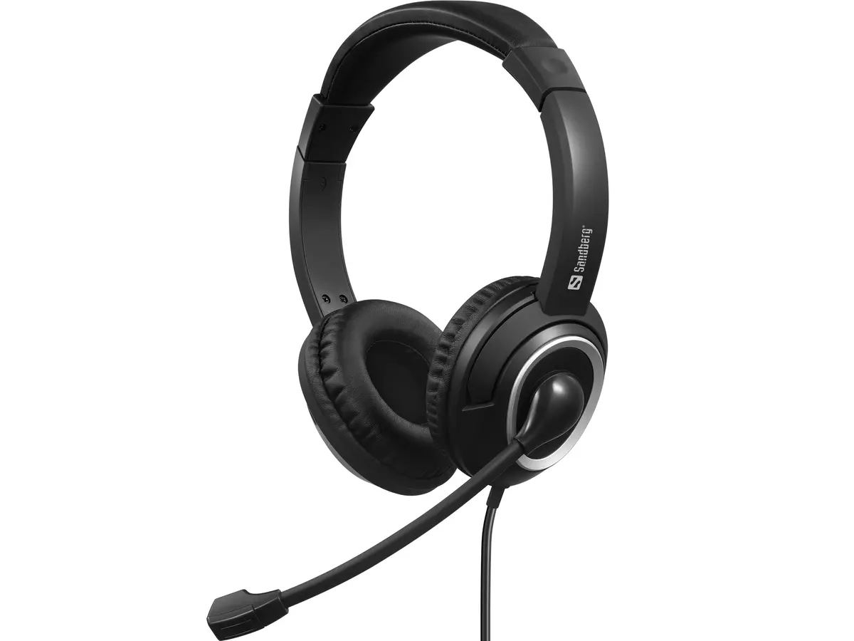 Sandberg USB-C Chat Headset vadu binaurālās