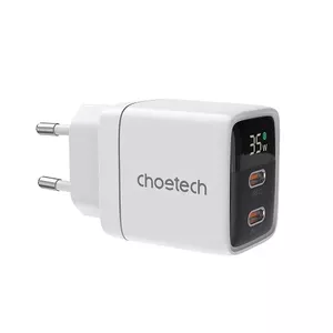 Lādētājs CHOETECH PD6051 2x USB-C 20W, modelis PD6051-W