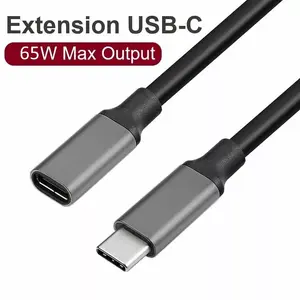 USB-C pagarinājuma kabelis RoGer RO-USBC-EXT-1M-BK 10Gbps, 1 m, melns