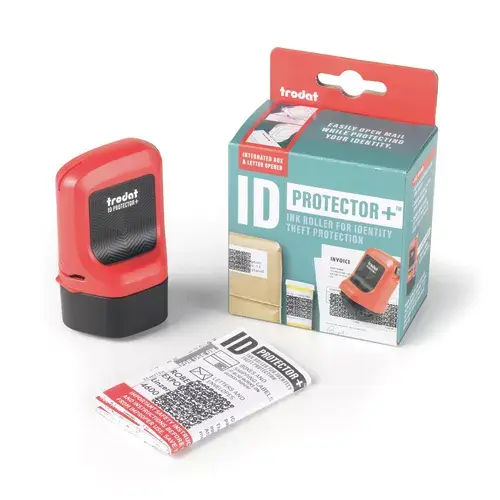 Trodat ID Protector+, огненно-красный, самоклеящийся роллер Photo 3