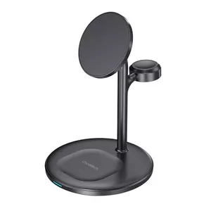 Bezvadu uzlādes statīvs CHOETECH T585-FB 15W 3‑in‑1 MagSafe saderīgs ar iPhone, AirPods, Apple Watch