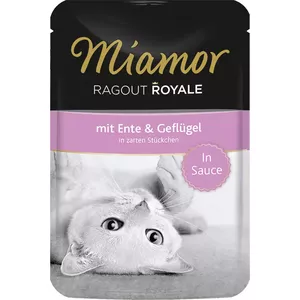 Влажный корм для кошек Miamor Ragout Royale 74072 Утка Взрослые 100 г, без сои, пауч