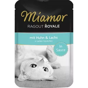 Miamor Royal ragout in sauce Chicken and salmon