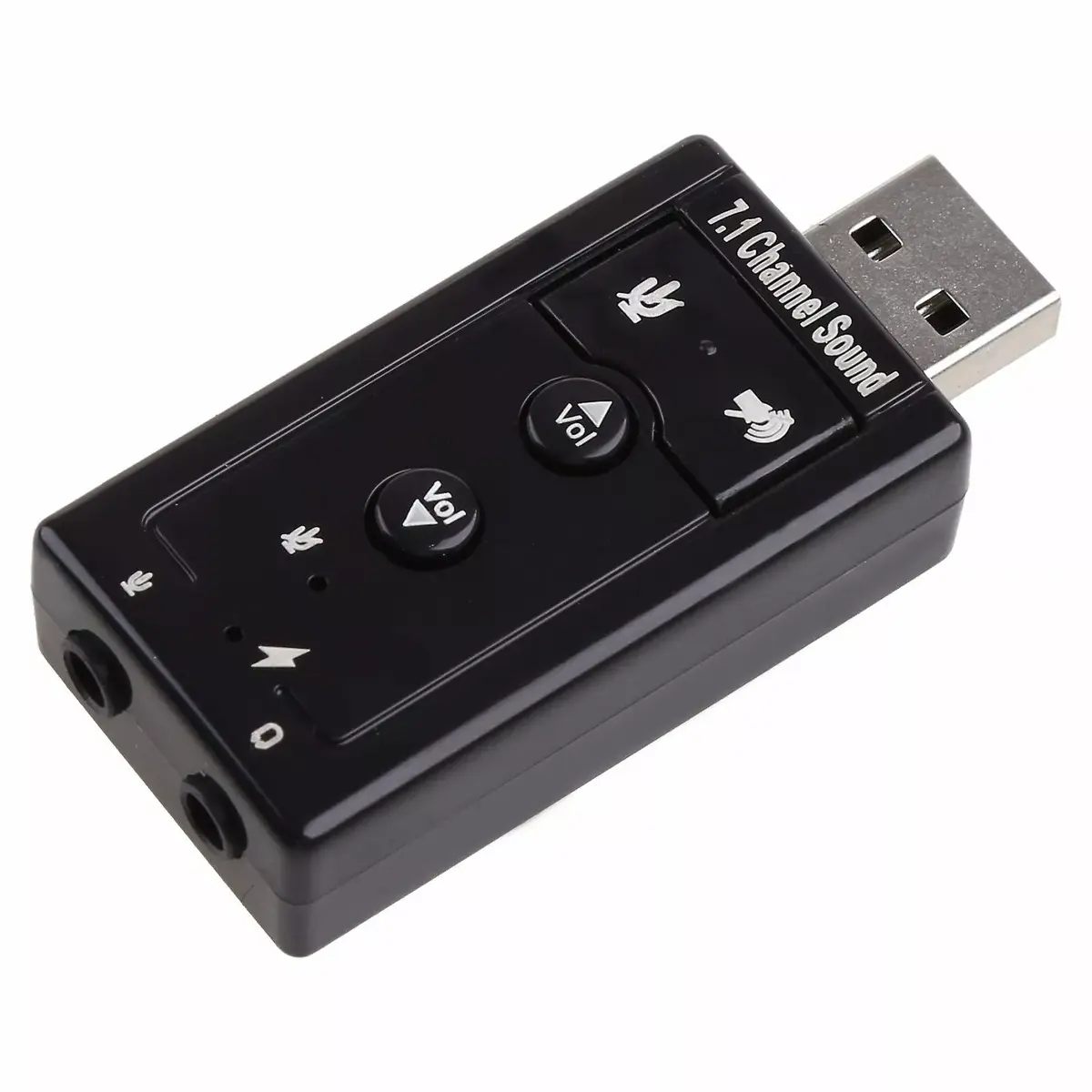 RoGer RO-SOUNDCARD7.1-BK USB внешняя звуковая карта Photo 2
