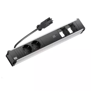 Socket-outlet Type F Bachmann CONI Black USB 3.2 Gen 2