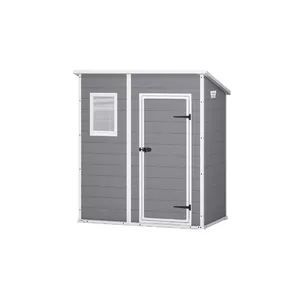 Plastic shed Keter Manor Pent 6x4 — single door, shed roof, W1835×D1110×H2005 mm