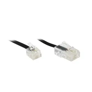 Cable RJ-45 - RJ-11 15m Alcasa TZM-15 Black