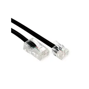 Telephone cable Secomp 11.04.3031 2 m Black