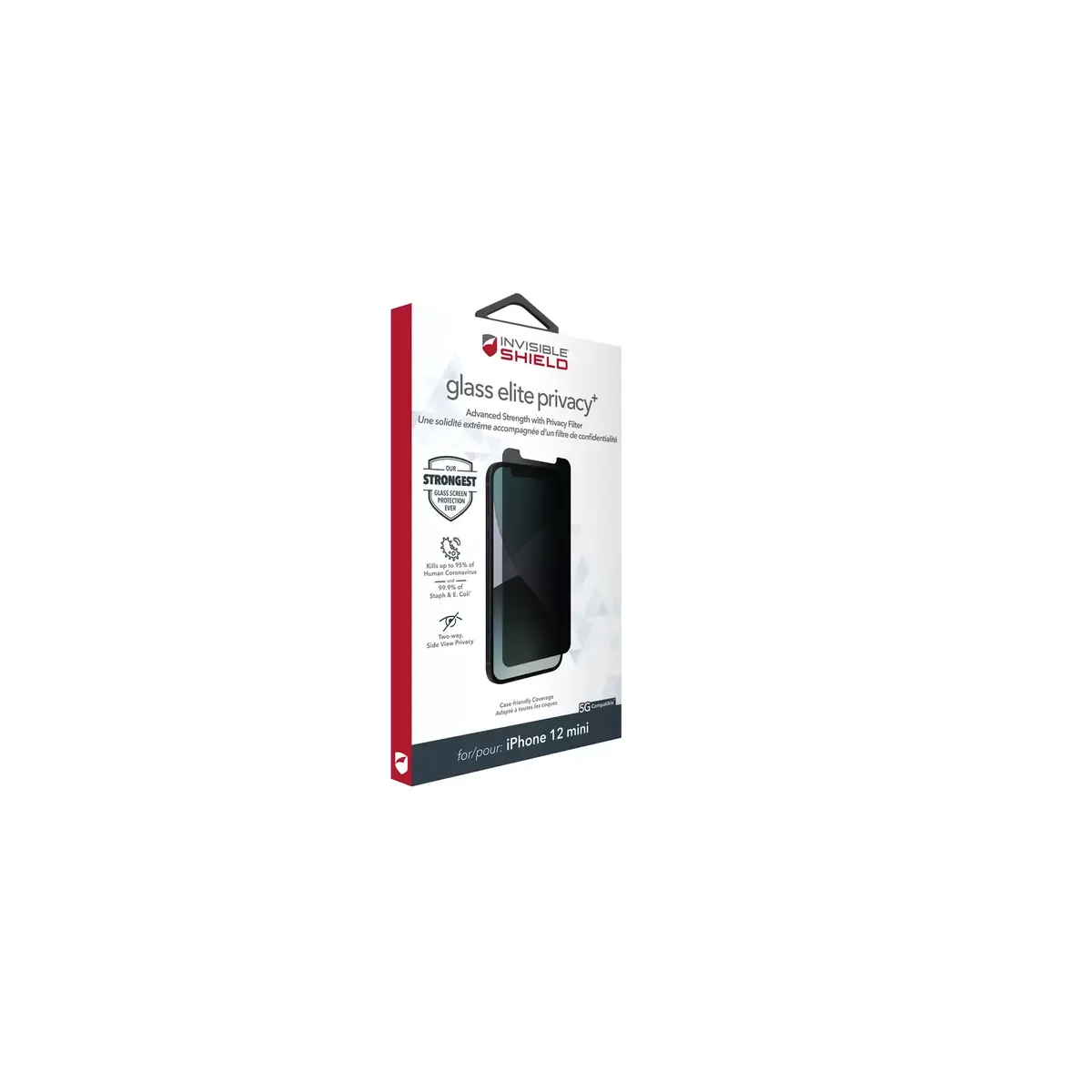 InvisibleShield Glass Elite Privacy+ Apple iPhone 12 mini Ekrāns Photo 6