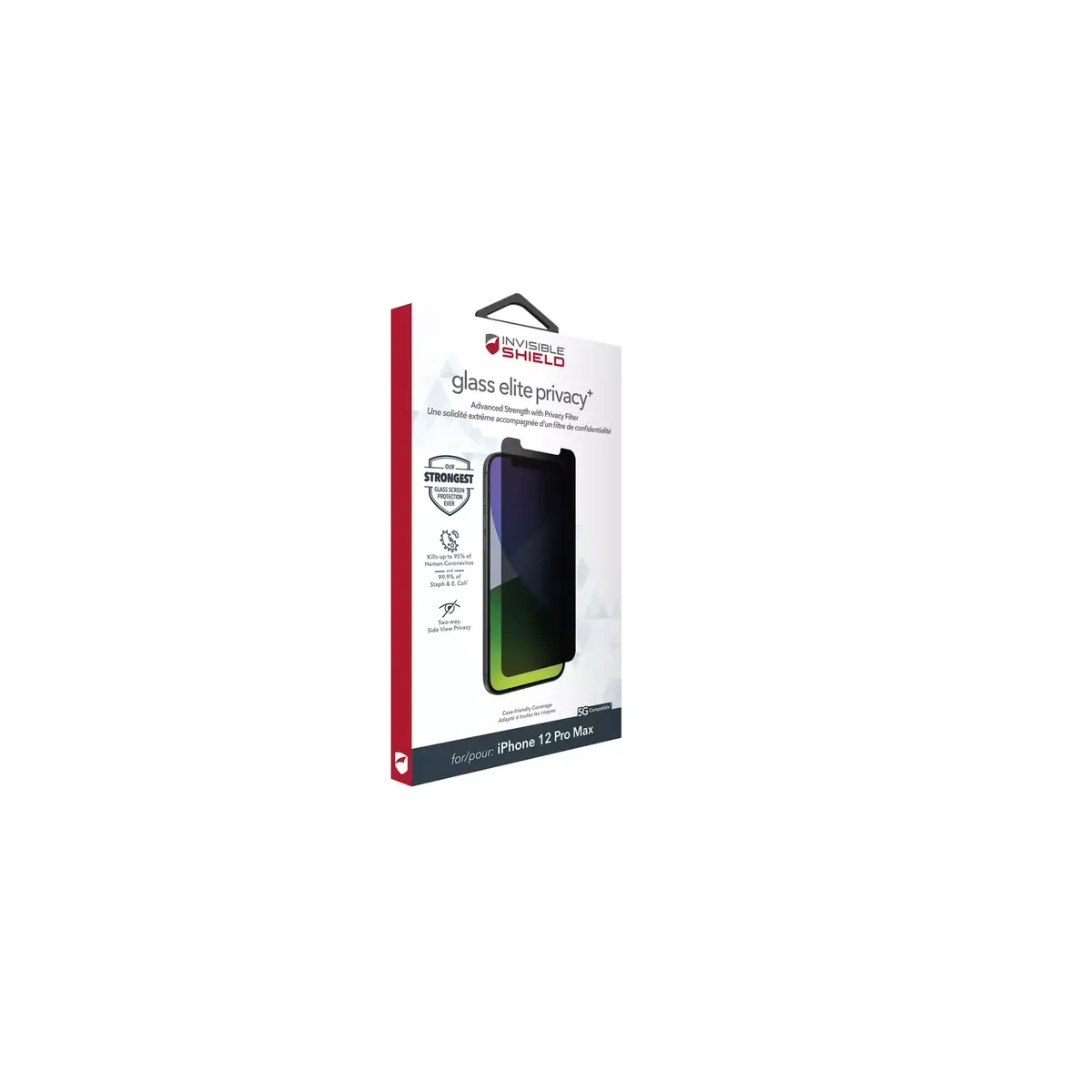InvisibleShield Glass Elite Privacy+ Apple iPhone 12 Pro Max Photo 6