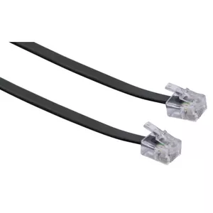 Network Cable Schwaiger 6.0m RJ-11 - RJ-11 6m Black
