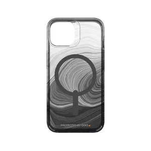 Aizsargvāciņš GEAR4 D3O Milan Snap priekš Apple iPhone 14, 6.1" ekrānam, melns swirl, TPU+PC