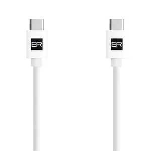 USB-C to USB-C cable ER POWER ERPWCC3A120-WH, 3A 60W, 120 cm, white