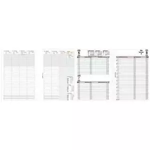 Bind calendar insert A5 2024 B550325 — monthly planner pages for A5 bind systems