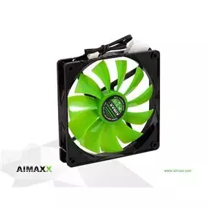 AIMAXX eNVicooler 14 LED GreenWing — 140 mm computer cooling fan with 14 green LEDs