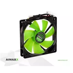 Cooling fan AIMAXX eNVicooler 12 LED GreenWing 12V — 120 mm, 12V