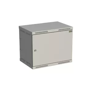 Sienas skapītis SOLARIX SENSA 9U 400 mm, metāla durvis, RAL 7035